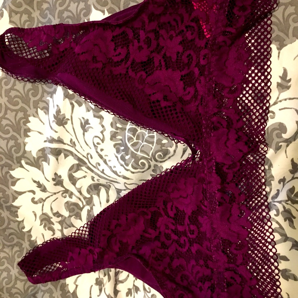 Plum coloured bralette